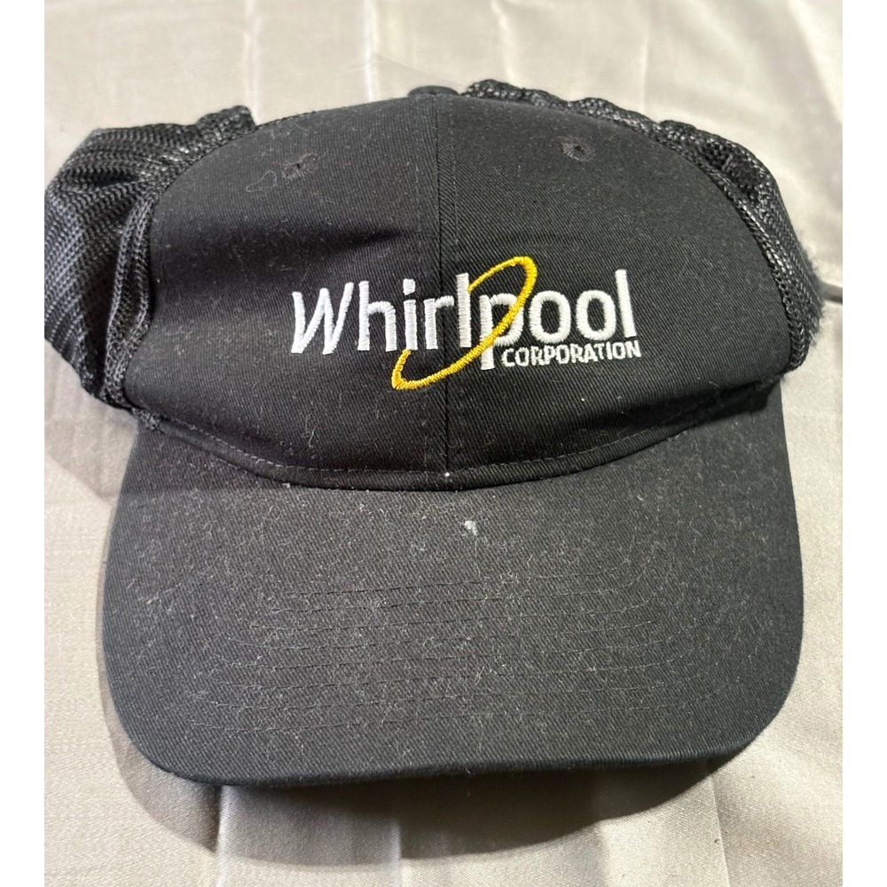 Port Authority Whirlpool Corporation Trucker Hat Black Mesh Snapback Cap Mens